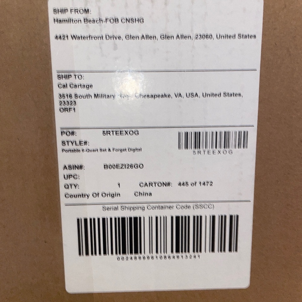 Crockpot slow/cooker